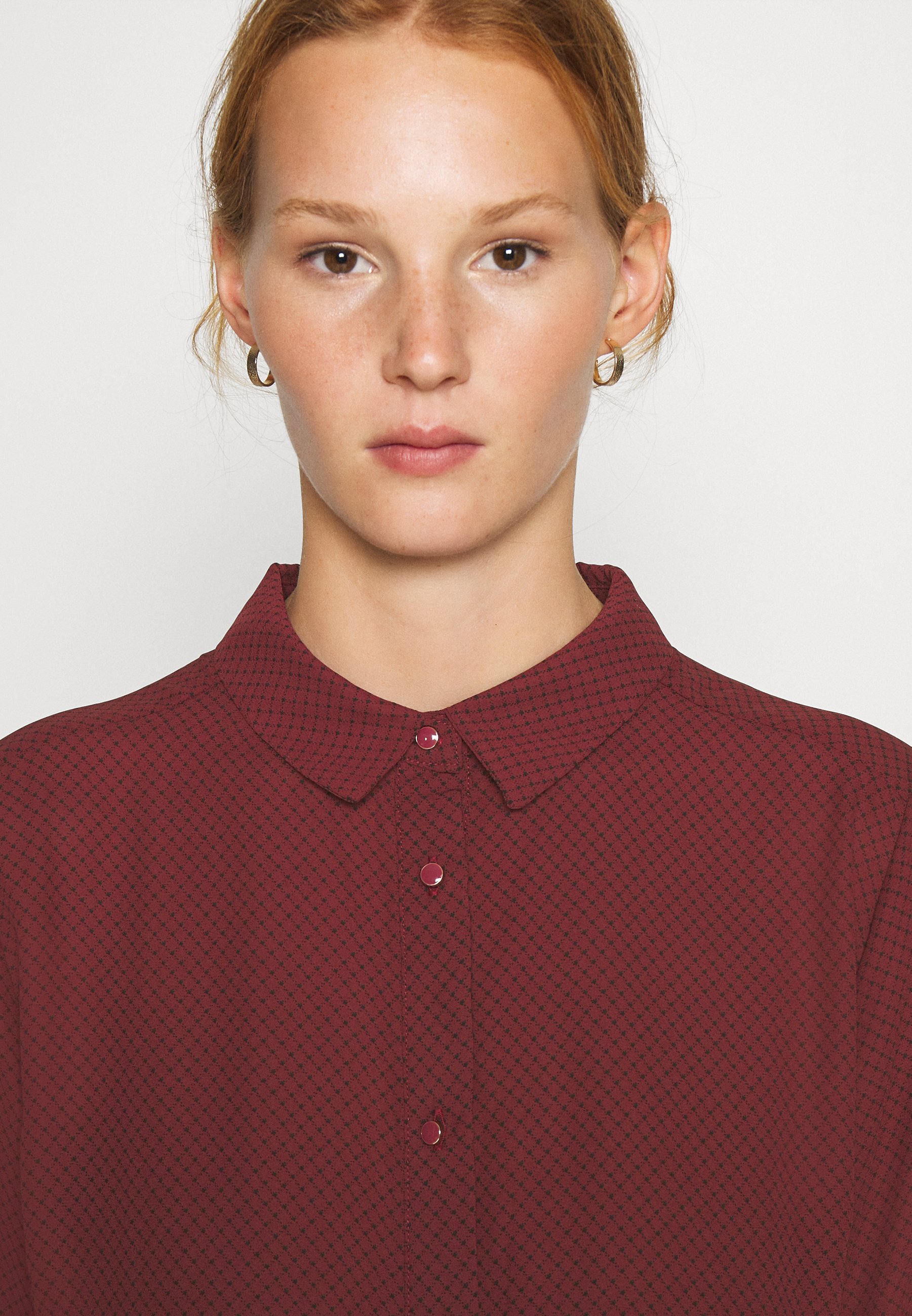 Modström FILO PRINT Skjorte maroon grid Zalando.no Modström FILO PRINT Skjorte maroon grid Zalando.no