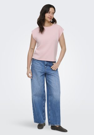 ONLY, ONLMAYA S/L BOXY TOP SWT - T-shirt basique - rosy touch