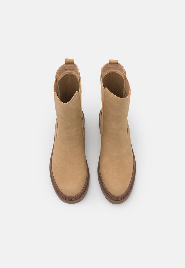 Platform ankle boots - toffee2