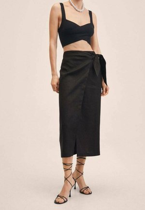 A-snit nederdel - black