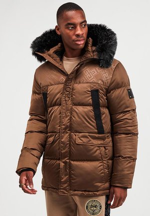 VERNOS SHORT PUFFER - Kurtka przejściowa - tobacco