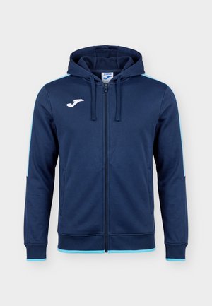 Joma, OLIMPIADA ZIP UP HOODIE - Trainingsjacke - navy blue/fluorescent turquoise