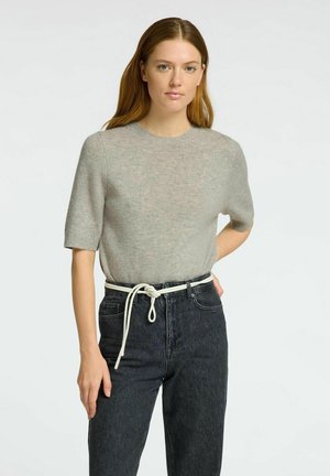 SLFCILLE O-NECK - T-paita - light grey melange