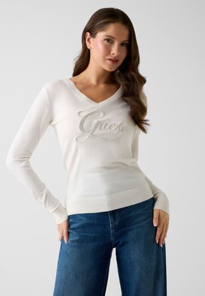 STEPHANIE LOGO - Maglione - weiß