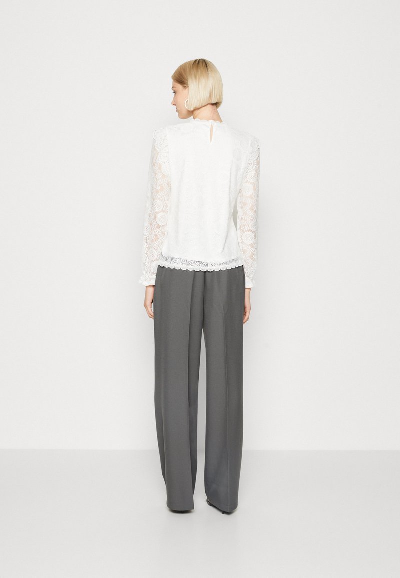 Pieces - Pcida Ls O-Neck Knit Cardigan Pwp Mm - 4767709 Cloud Dancer