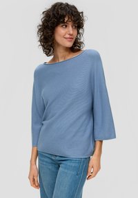 s.Oliver MIT WEITEN ÄRMELN - Strickpullover - blassblau