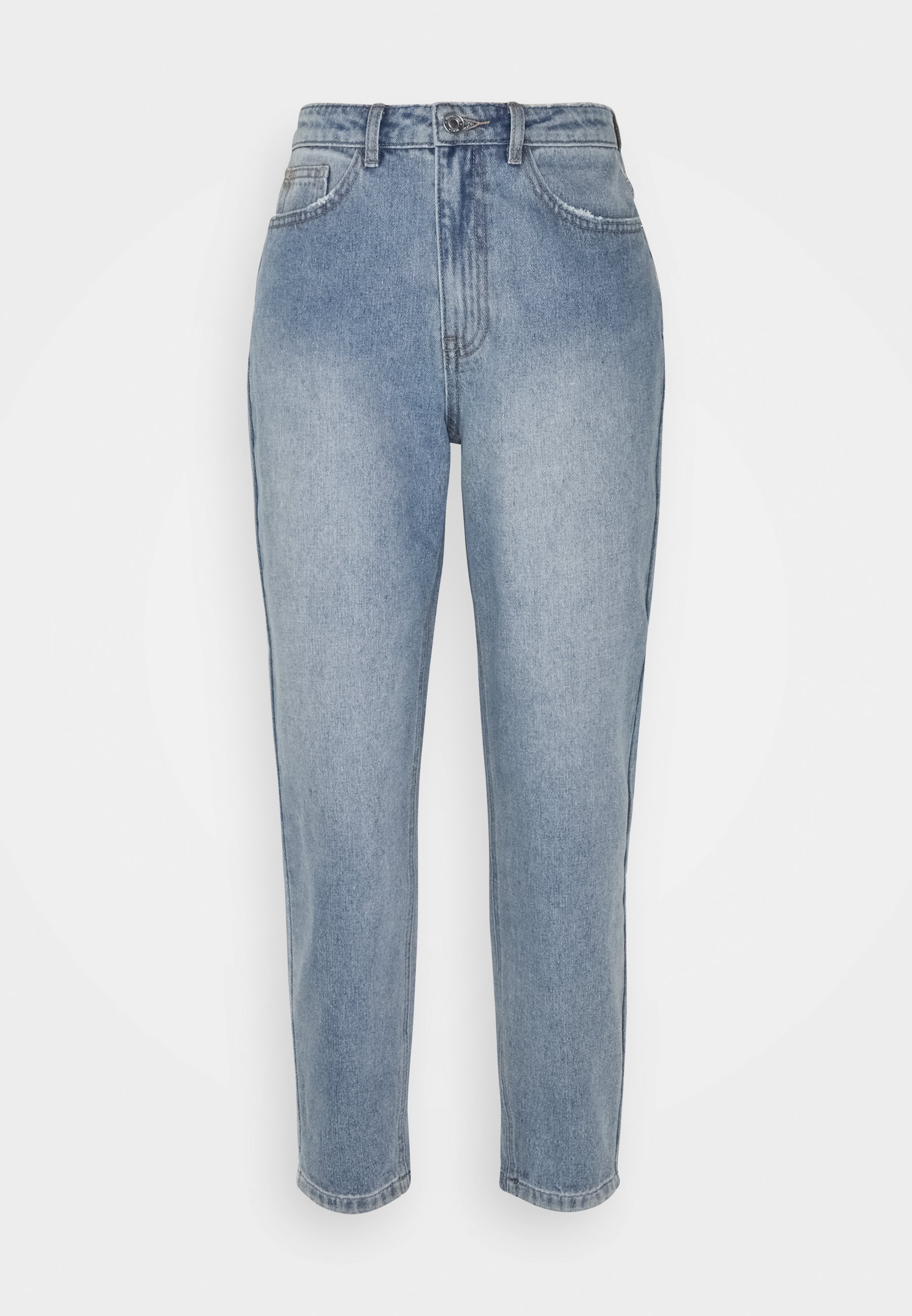 Missguided Petite RIOT HIGHWAISTED CLEAN MOM - Jeans Straight Leg -  blue/light-blue denim - Zalando.de