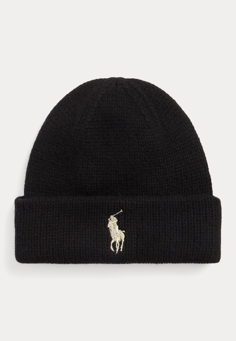Polo Ralph Lauren SIGNATURE PONY WOOL BEANIE UNISEX - Mütze - black