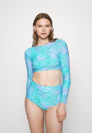 Seafolly SEA SKIN LONG SLEEVE CROP SUNVEST - Góra od bikini
