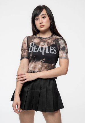 THE BEATLES DROP T BAND LOGO - Print T-shirt - black