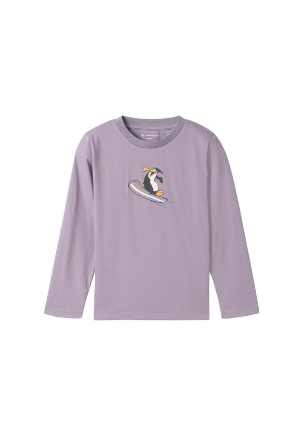 LANGARM MIT PRINT - Langarmshirt - smoked purple