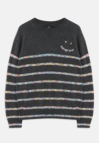 SWEATER CREW NECK HAPPY - Camisola - black