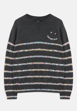 SWEATER CREW NECK HAPPY - Neule - black