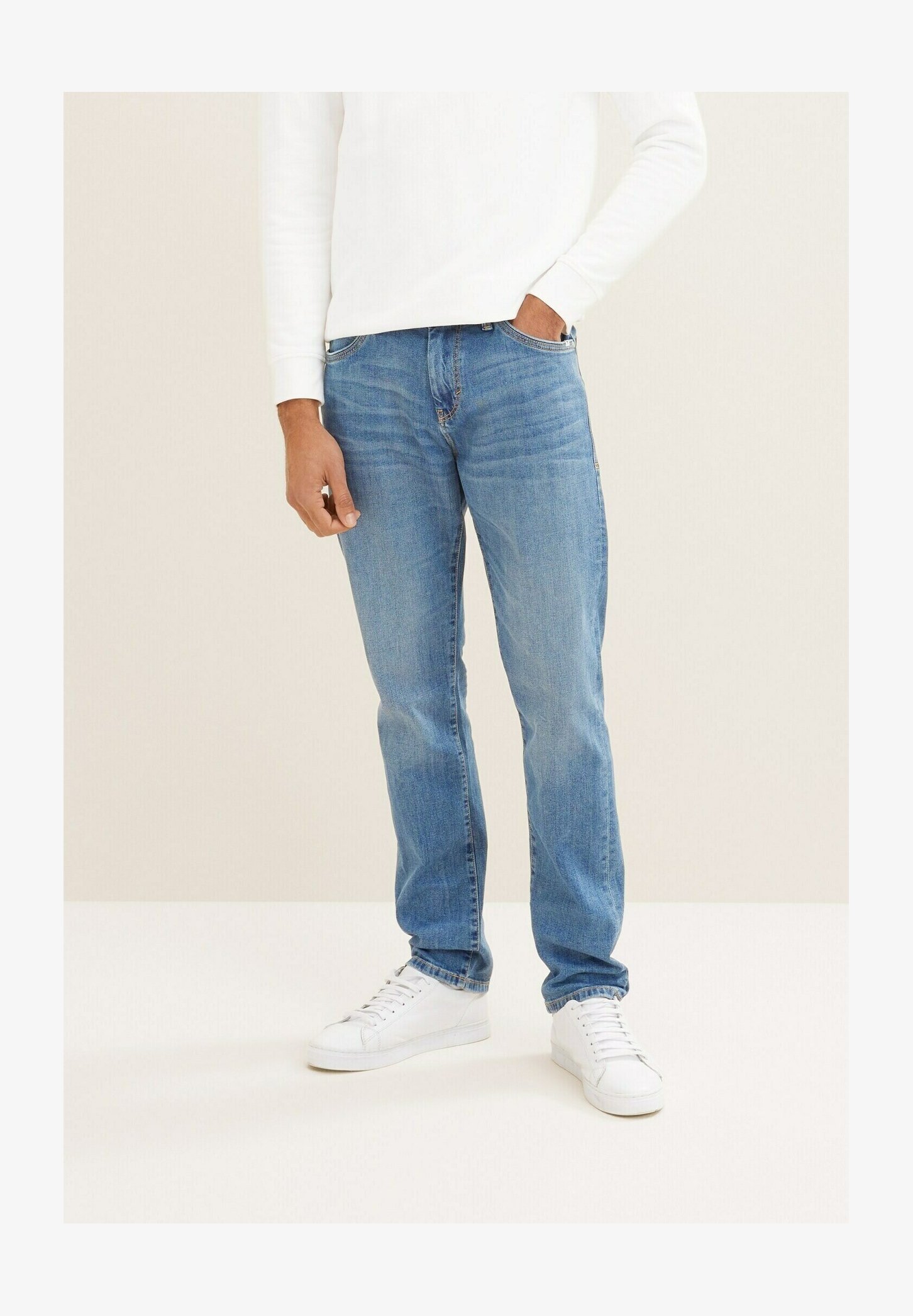 TOM TAILOR Jeans Uomo Josh Regular Slim: Vestibilità Comfort, Cotone Elasticizzato - Blu Denim