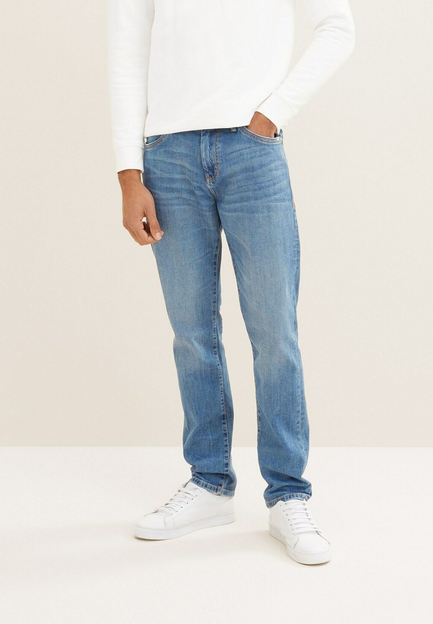 TOM TAILOR Jeans Uomo Josh Regular Slim: Vestibilità Comfort, Cotone Elasticizzato - Blu Denim
