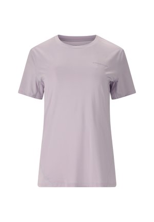 Lichtpaarse atletische T-shirt met korte mouwen en ronde hals, met een subtiel "Endurance" logo op de linker bovenborst.