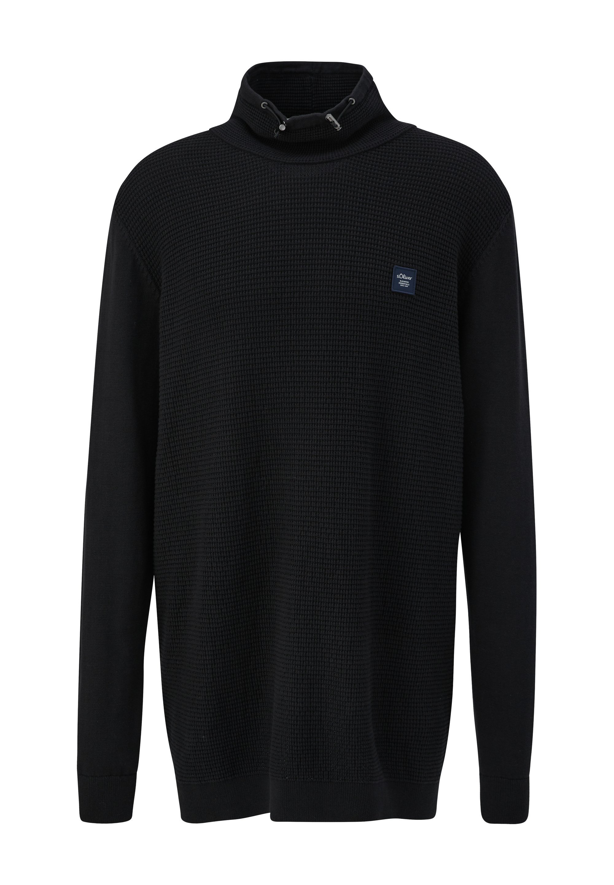 MIT ROLLKRAGEN Strickpullover schwarz