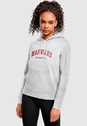 Merchcode HARVARD UNIVERSITY - SCRIPT - Hættetrøje - heather grey