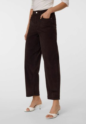 Vero Moda, TROUSERS VMBILLIE HIGH RISE TROUSERS - Püksid - chocolate torte