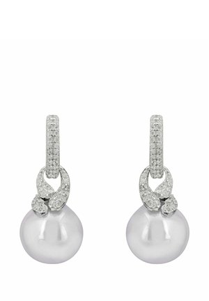 TIE THE KNOT DROP PEARL - Earrings - grey