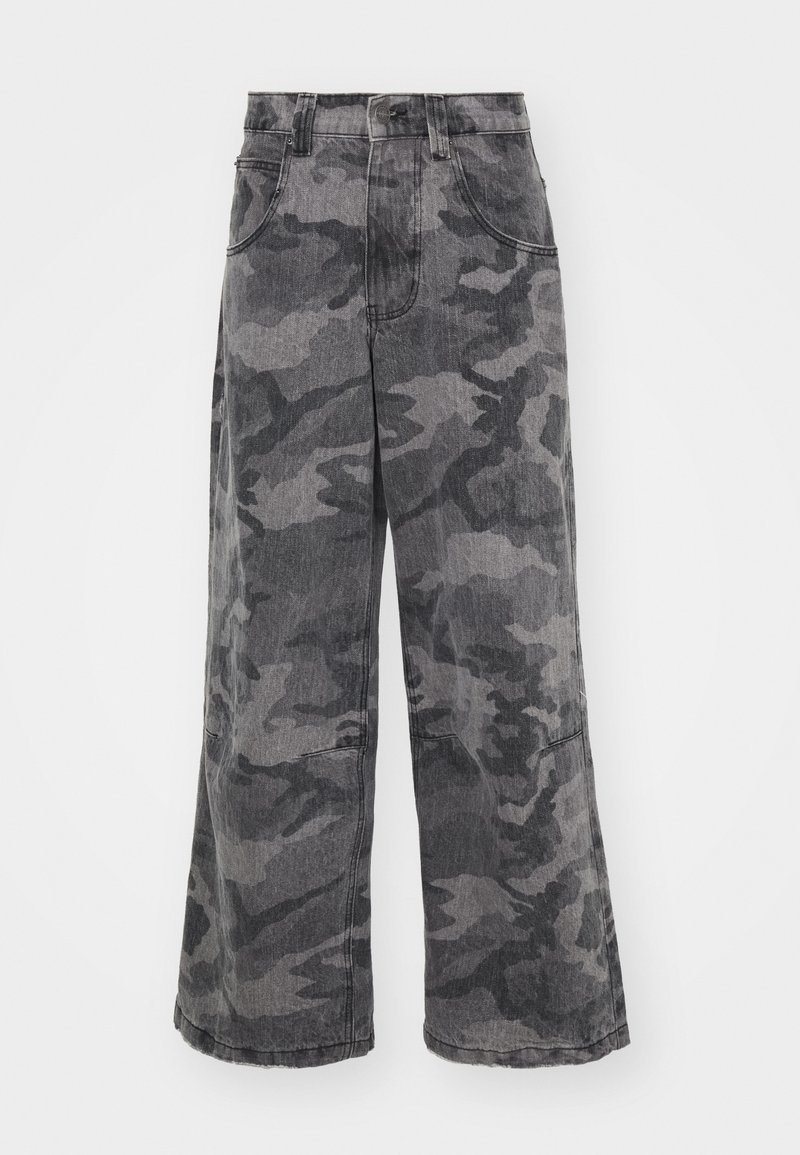 Jaded London Wijde jeans grijs