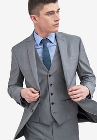 Next - REGULAR FIT SIGNATURE TOLLEGNO WOOL - Blazer - gray Miniatuurafbeelding 1