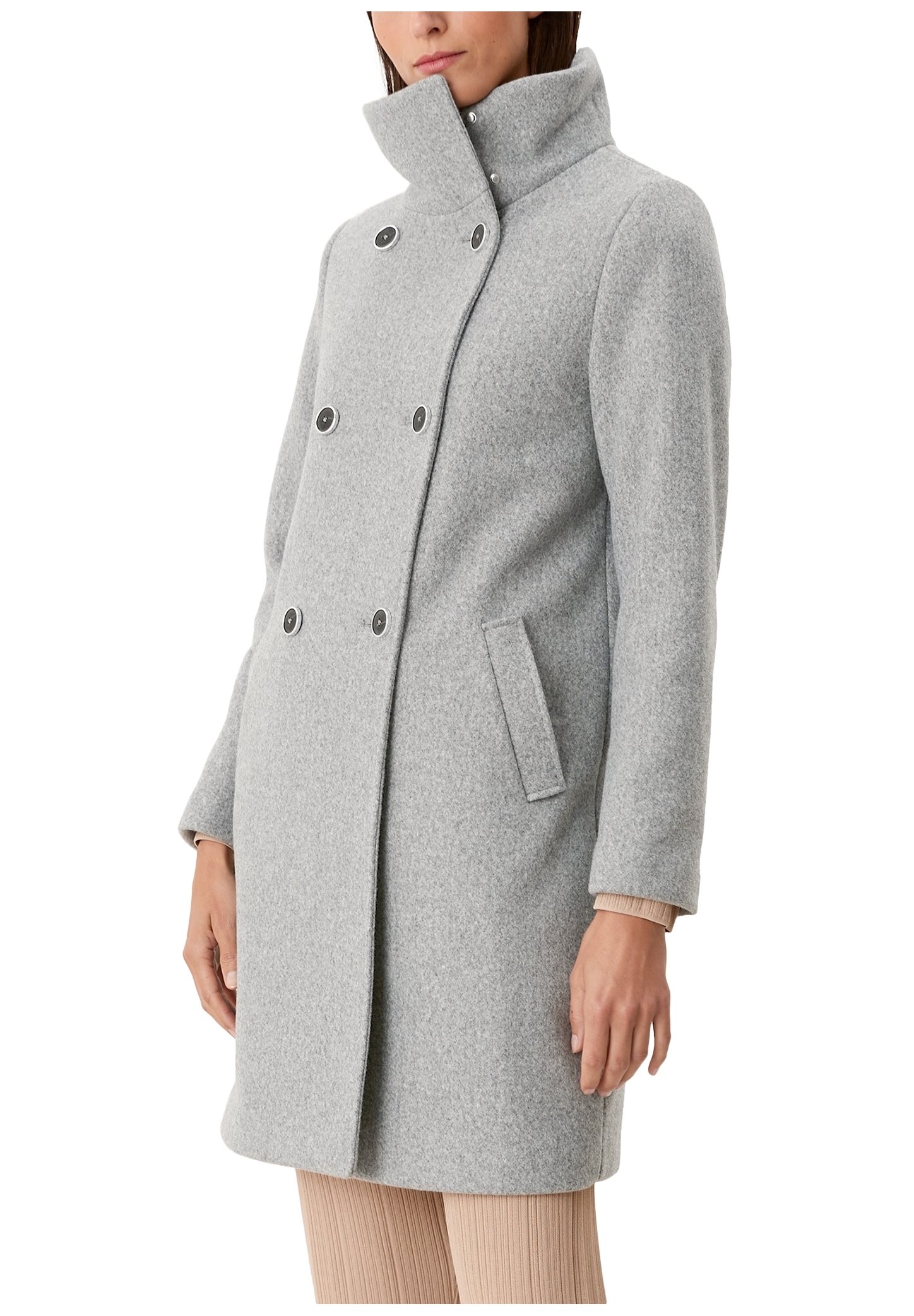 light grey coat