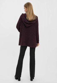 Vero Moda VMDOFFY OPEN HOOD CARDIGAN  - Cardigan - winetasting
