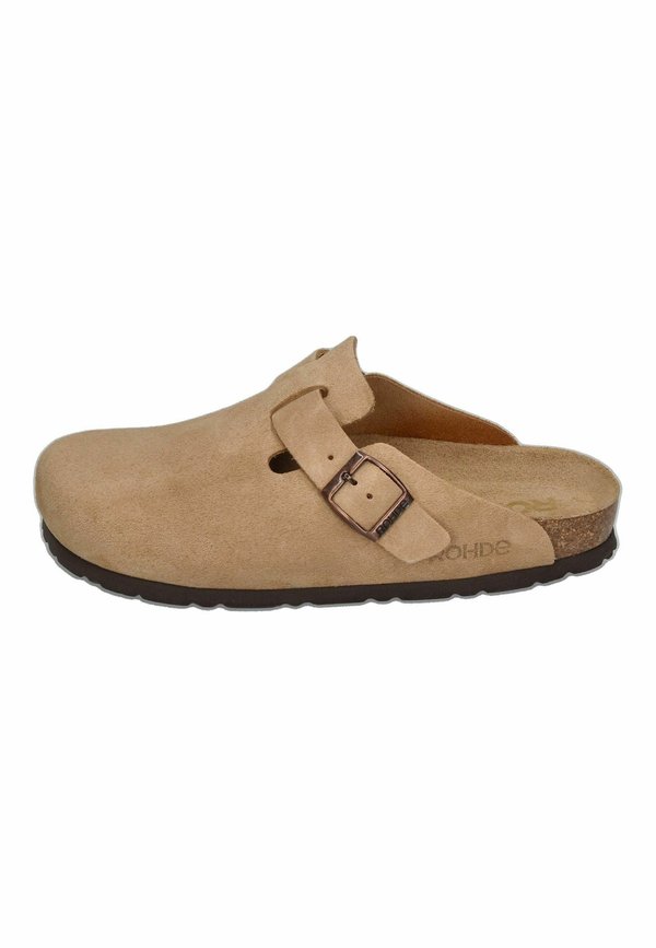 NATUR - Pantolette flach - natur