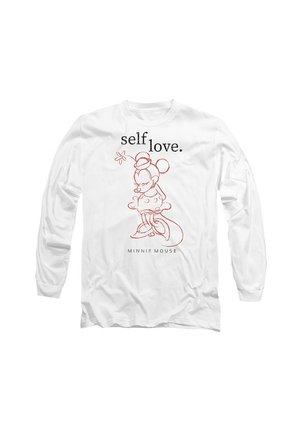 MINNIE MOUSE SELF LOVE VALENTINE'S DAY - Long sleeved top - white