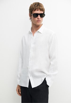 Massimo Dutti, 100% LINEN SLIM FIT SHIRT - Overhemd - white