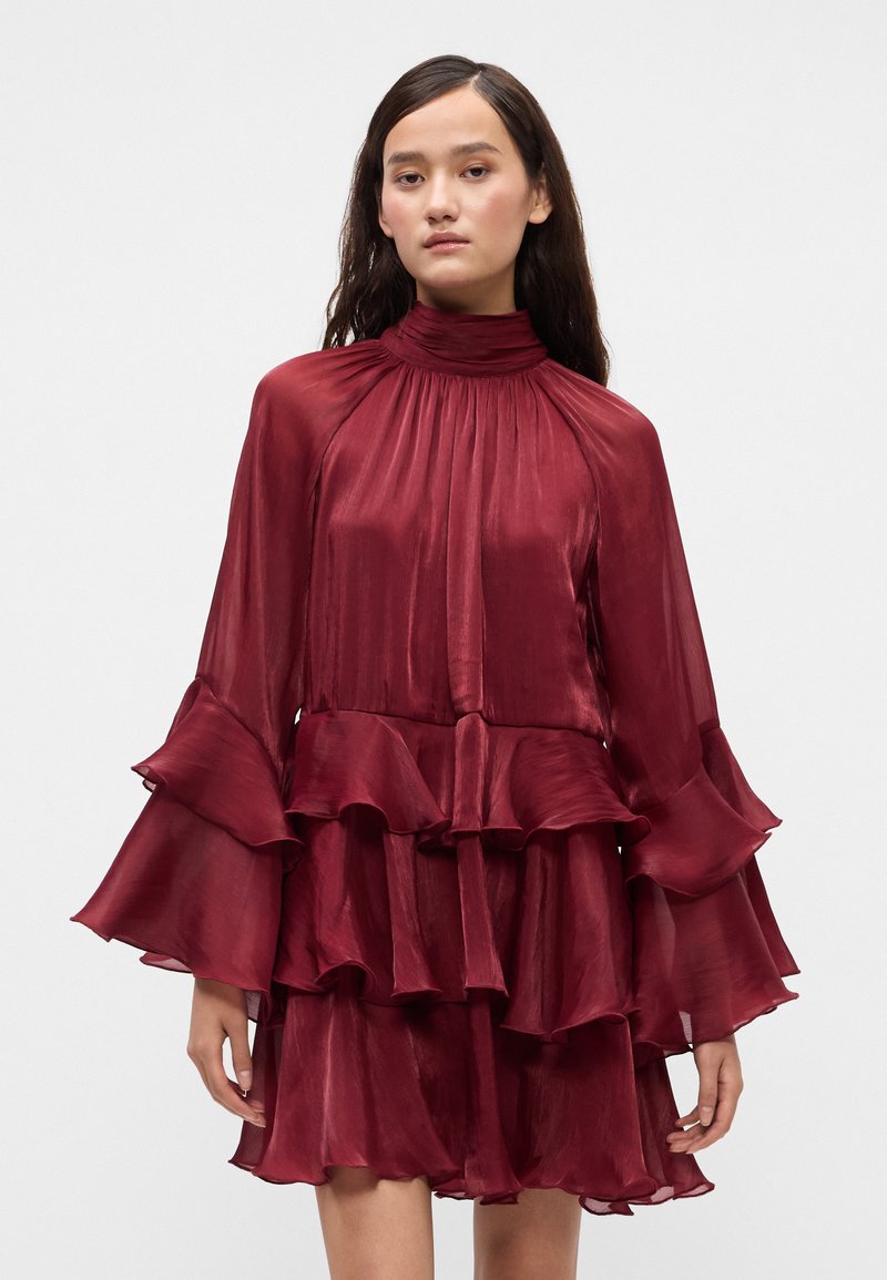 corrupt cosmo dress in burgundy reviews Norma Kamali Bias Slip Dress