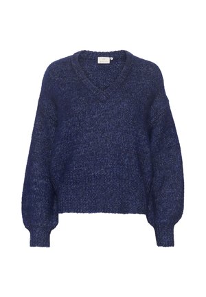 TRINA LS - Neule - beacon blue melange