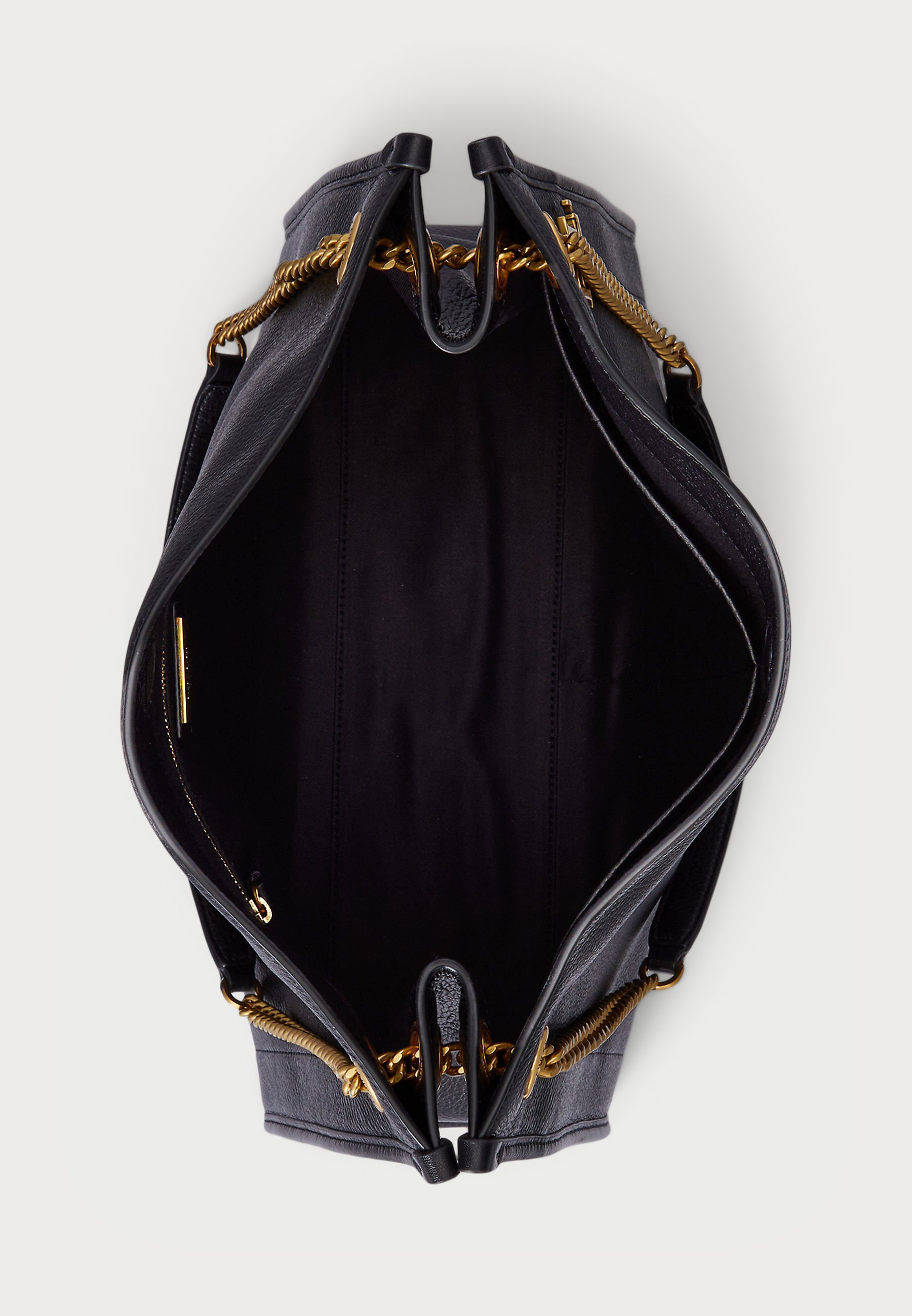 Lauren Ralph Lauren PEBBLED LEATHER LARGE BRADLEY TOTE BAG