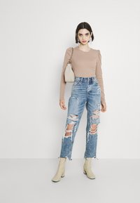 JDY JDYCEREN PUFF SLEEVE - Camisola de manga comprida - chanterelle