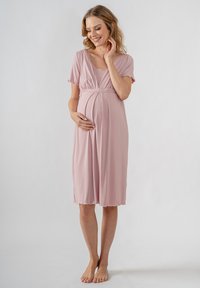 Cool Mama MATERNITY NURSING 2 IN 1 BASIC - Noční košile - light pink