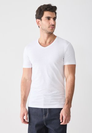 5 PACK - T-shirt basic - white/blue/black