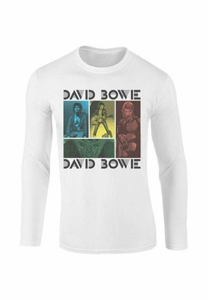 DAVID BOWIE MICK COLLEGE  - T-shirt à manches longues - white