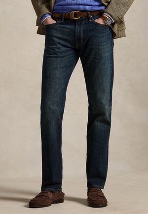 Polo Ralph Lauren HAMPTON RELAXED STRAIGHT STRETCH JEAN - Traperice ravnih nogavica - black denim