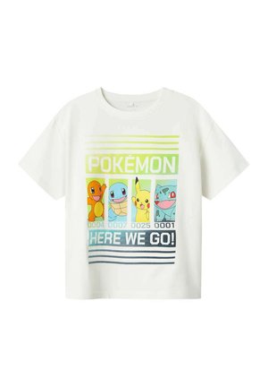 Print T-shirt - blanc