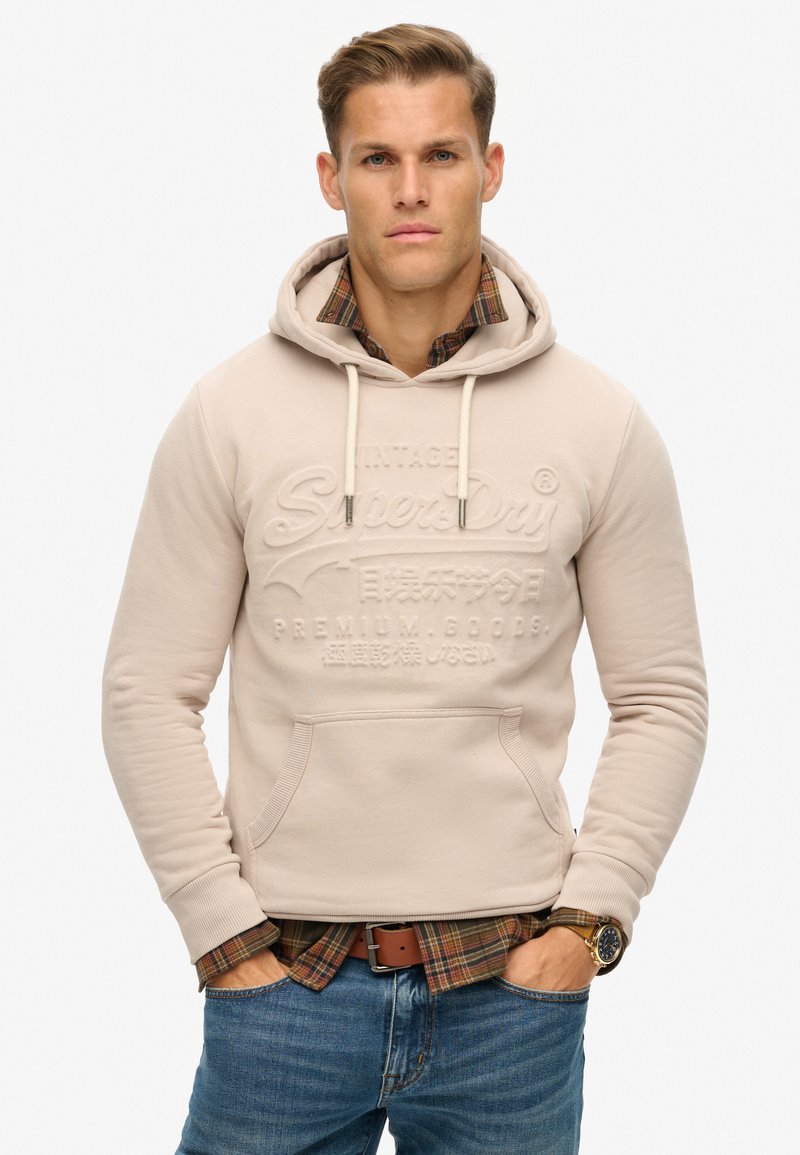 Superdry & Co EMBOSSED GRAPHIC - Hoodie - chateau gray