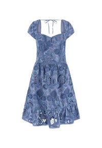 Guess ALLOVER-PRINT - Abito in maglia - mehrfarbig, grundton blau