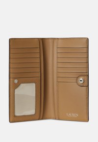 Lauren Ralph Lauren CROSSHATCH LEATHER SLIM WALLET - Piniginė - camel