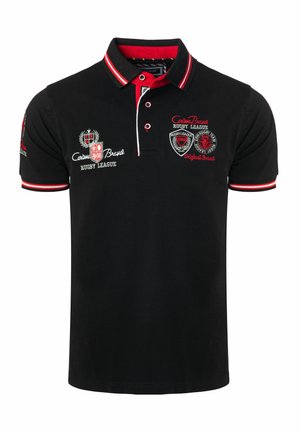 CARISMA, KURZARM POLO 4011  MIT STICKEREI - Polo - schwarz