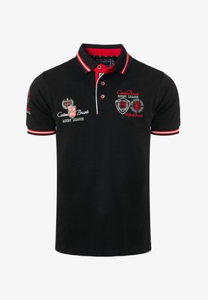CARISMA, KURZARM POLO 4011 MIT STICKEREI - Poloshirt - schwarz