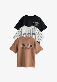 Niet geselecteerd, brown cream black