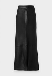 Leren rok - black