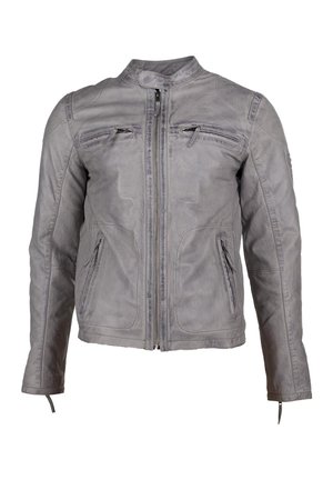 MIT ZWEI BRUSTTASCHEN MACADAM - Lederjacke - grey
