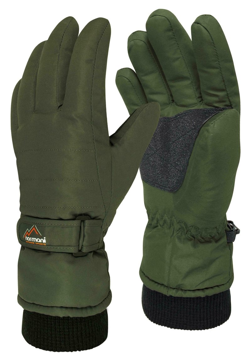 normani Outdoor Sports Unisex gefütterte Winter Skihandschuhe wattierte Thermohandschuhe - Gloves - oliv