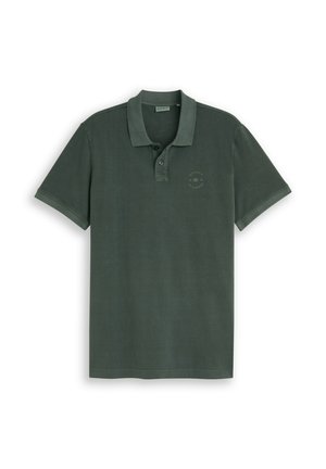 TOM TAILOR, GARMENT DYE POLO - Polo - darkest olive